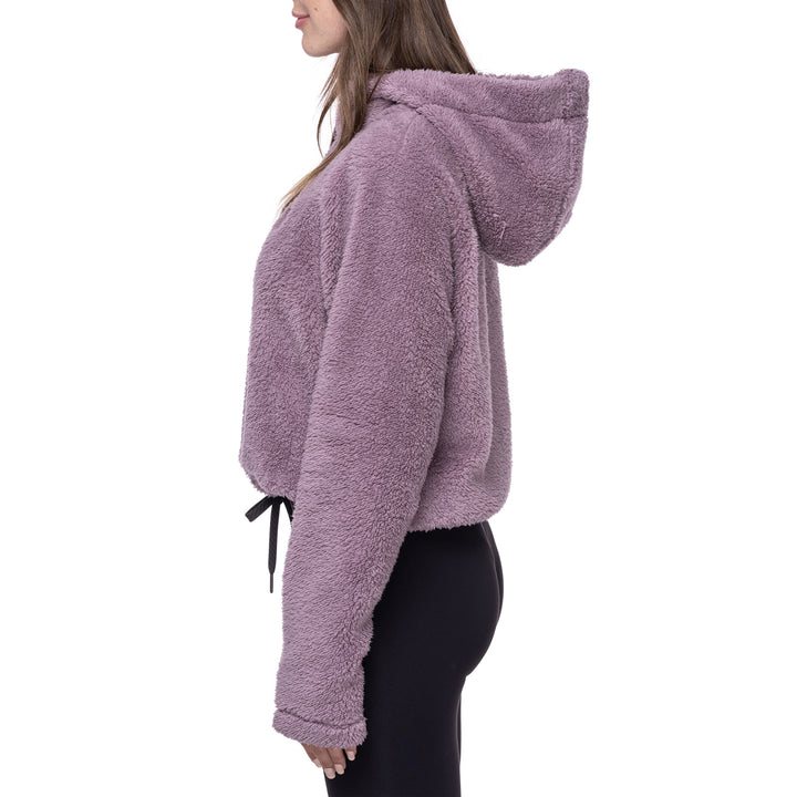 686 Crop Sherpa Hoodie - Women's Dusty Orchid