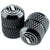 Deity Crown Schrader Valve Caps Black