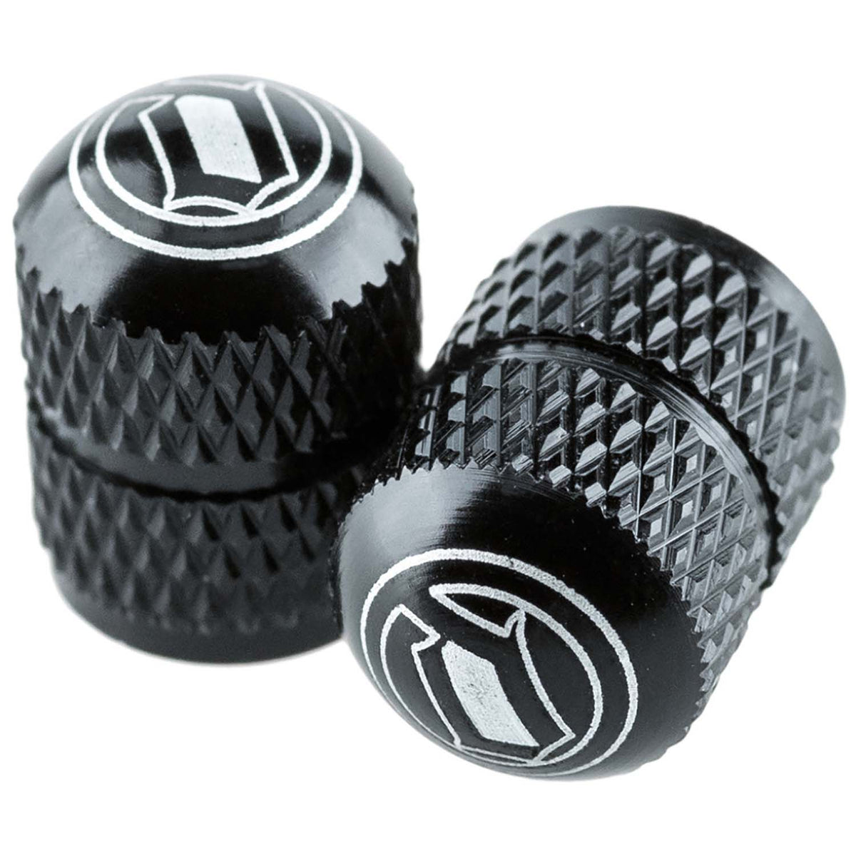 Deity Crown Schrader Valve Caps Black