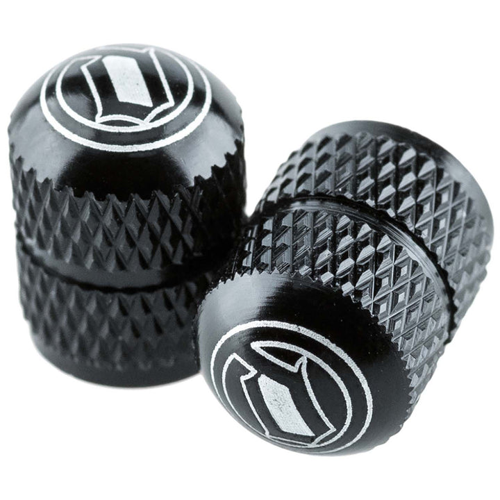 Deity Crown Schrader Valve Caps Black
