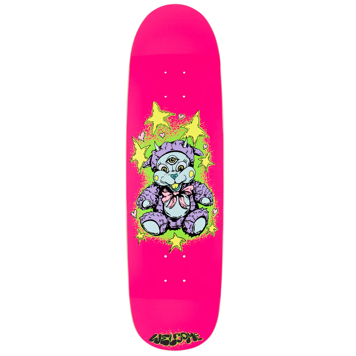 Welcome Lamby on Atheme Hot Pink 8.8 Skateboard Deck