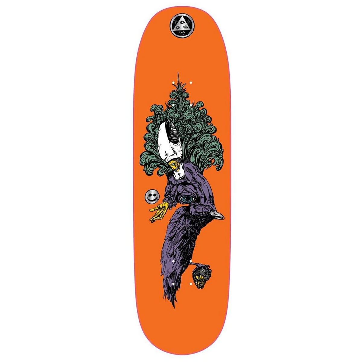 Welcome Tonight I'm Yours on Baculus 2 Orange 9.0 Skateboard Deck