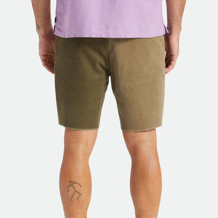 Brixton Madrid II Hemmed Shorts Mermaid/Military Olive Cord
