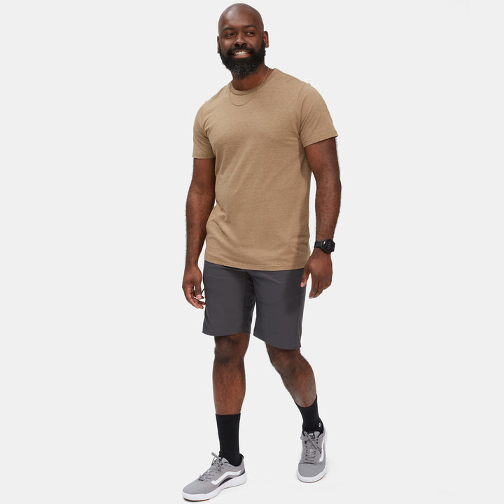 evo Triblend Crew T-Shirt British Khaki