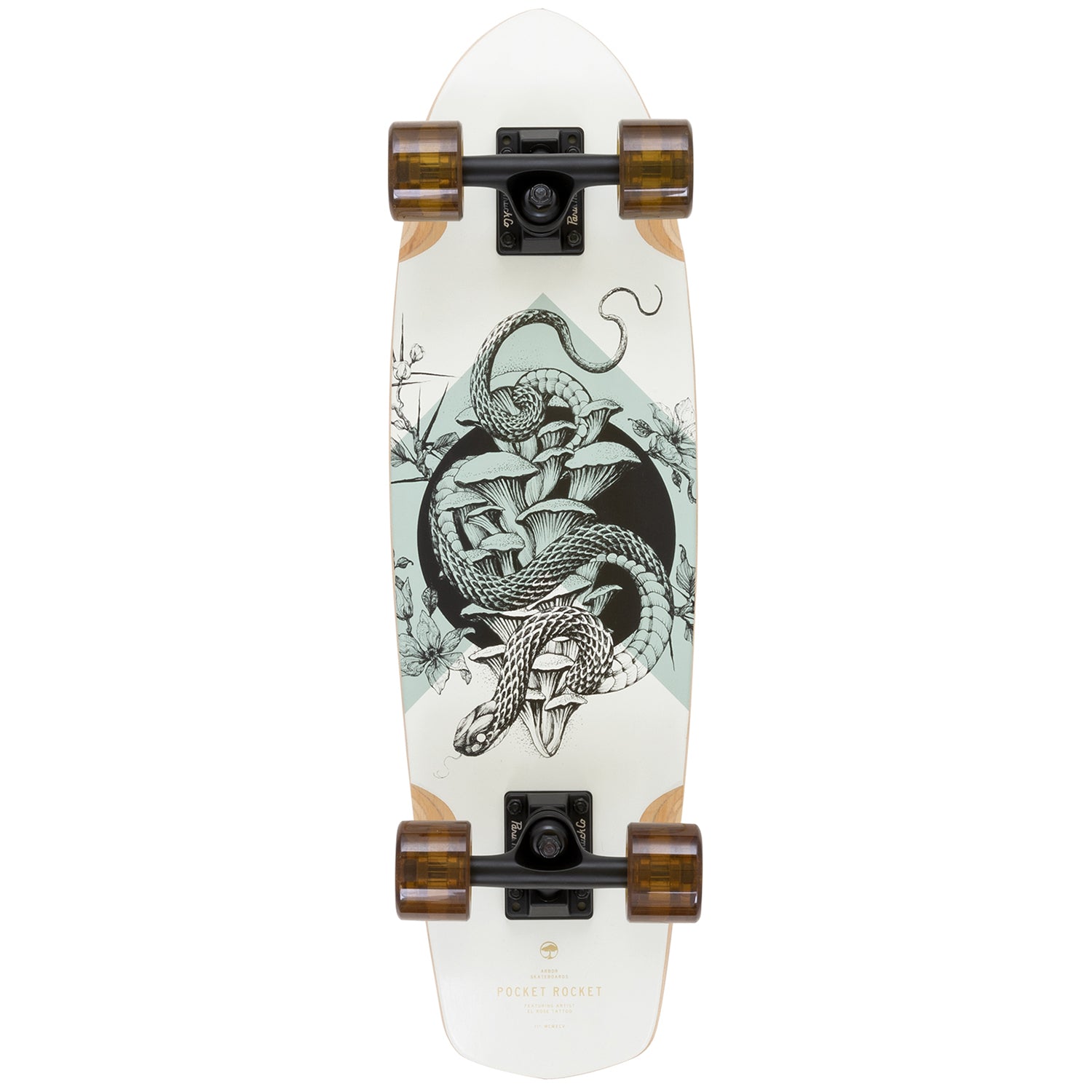 Arbor Pocket Rocket Bamboo Cruiser Skateboard Complete – evo