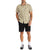 Brixton Charter Print Short-Sleeve Shirt - Men's Off White/Pheonix Orange/Joe Blue