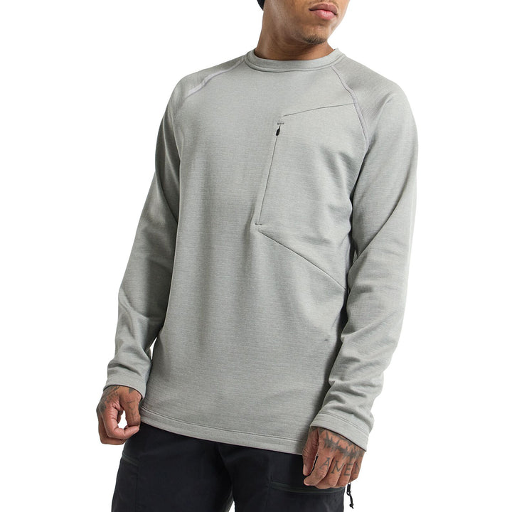 Burton Multipath Grid Crewneck - Men's Sharkskin
