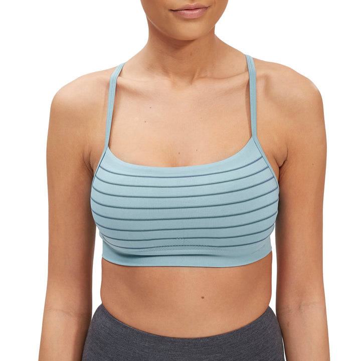 Patagonia Active Mesh Bra - Women's Sentinel Stripe/Upwell Blue