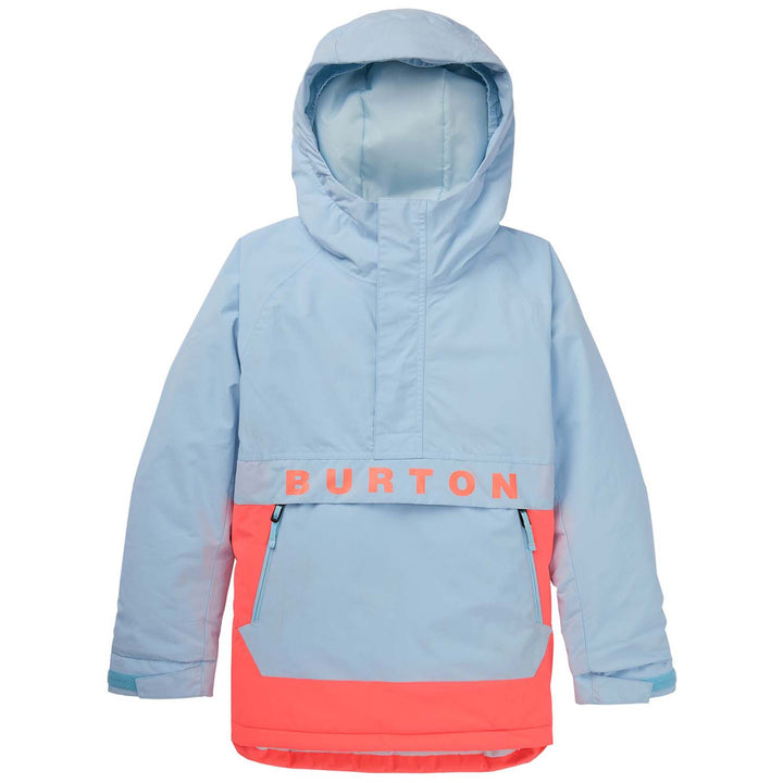 Burton Frostner Anorak Jacket - Kids' Ballad Blue/Tetra Orange