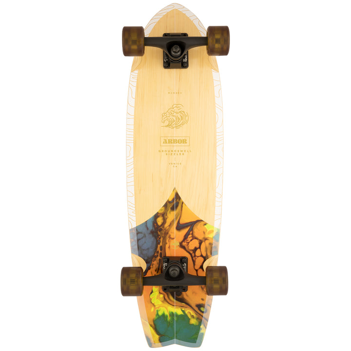 Arbor Sizzler Groundswell Cruiser Skateboard Complete