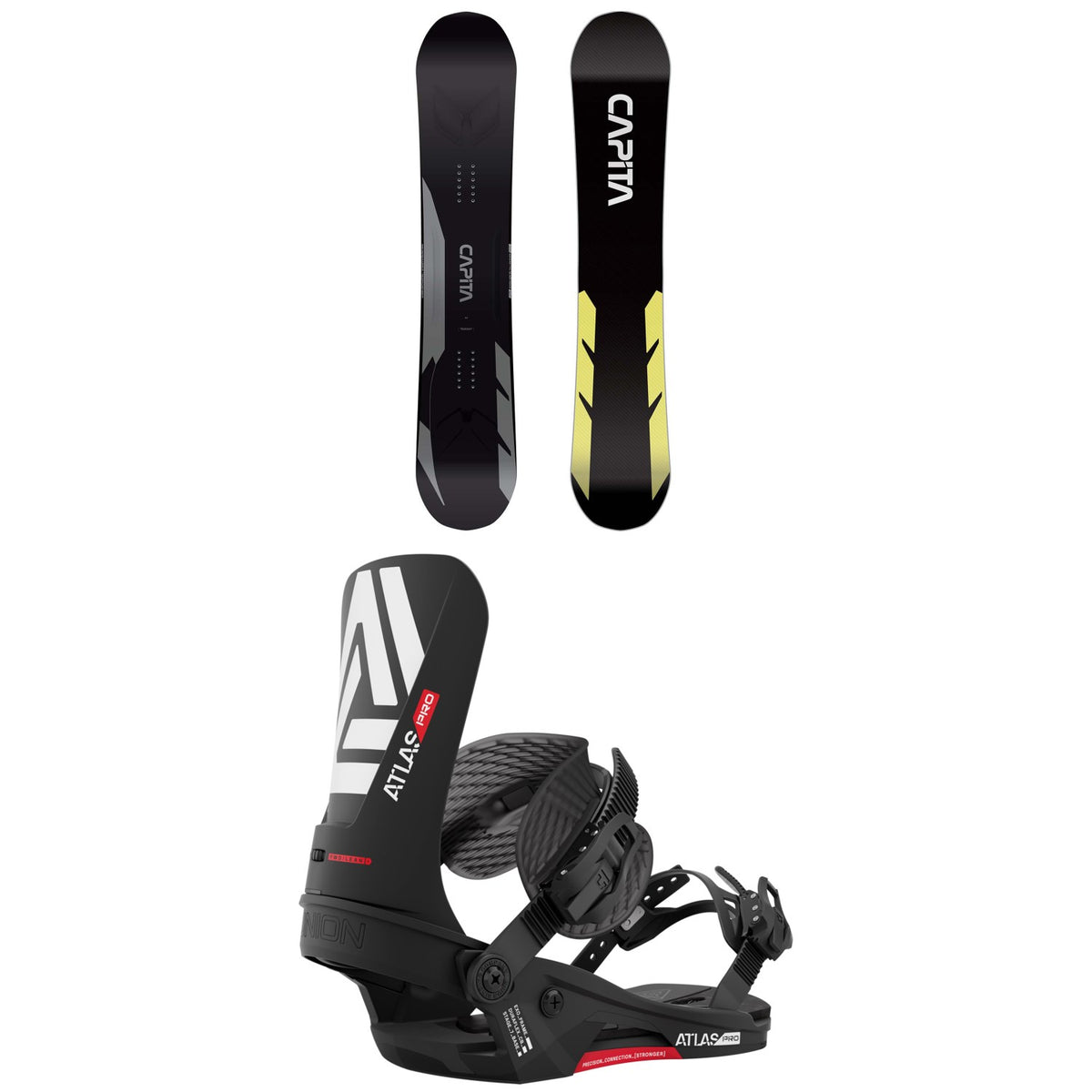 CAPiTA Mega Mercury Snowboard + Union Atlas Pro Snowboard Bindings 2023