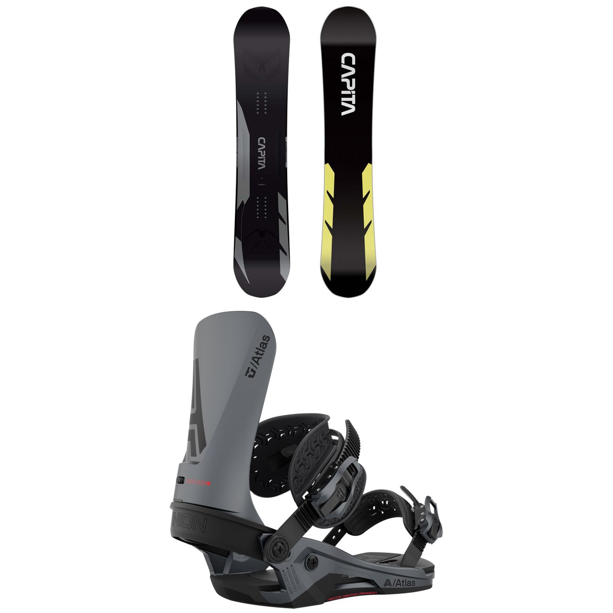 CAPiTA Mega Mercury Snowboard + Union Atlas Snowboard Bindings 2023