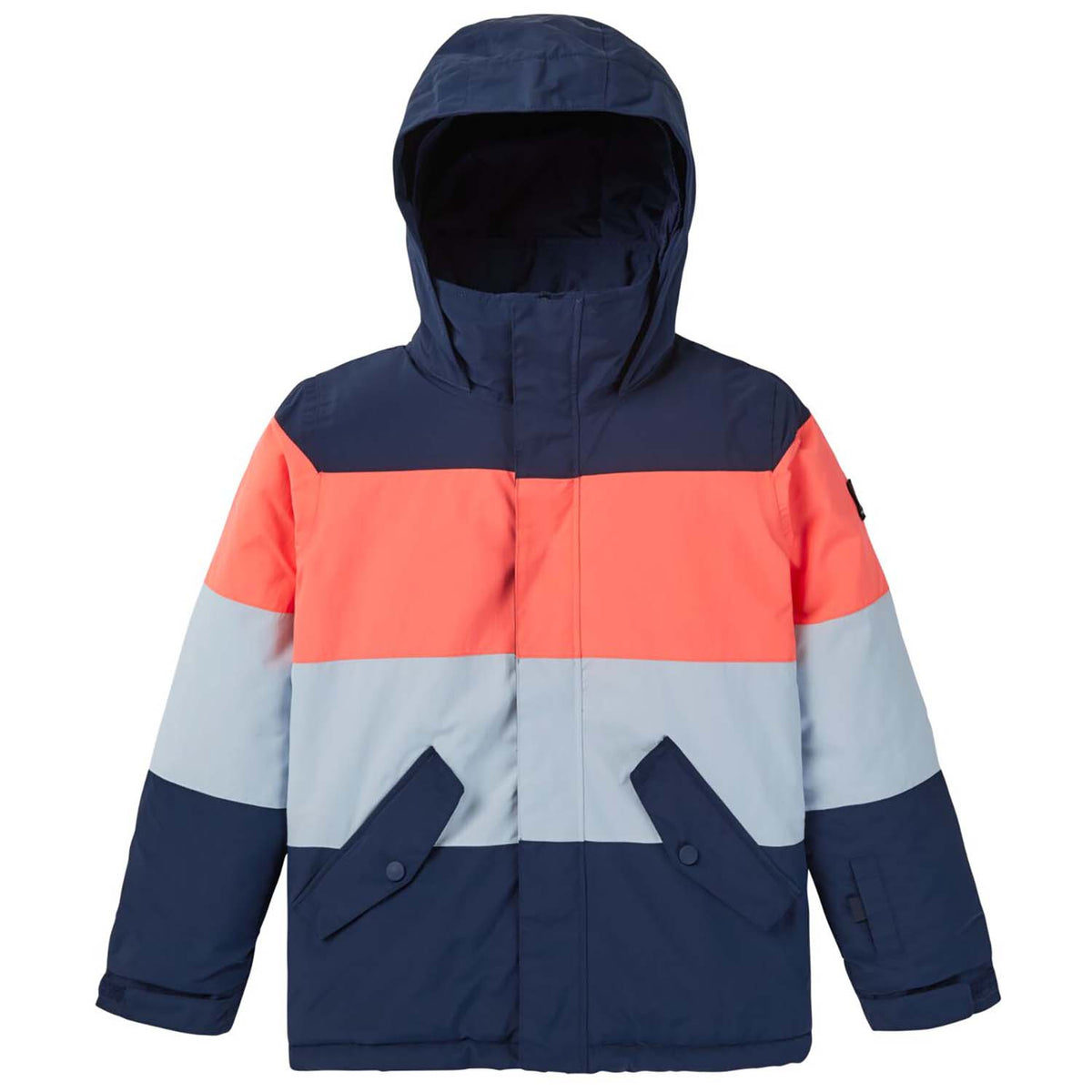 Burton Symbol Jacket - Boys' Dress Blue/Tetra Orange/Ballad Blue