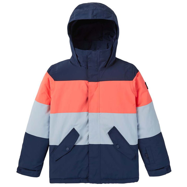 Burton Symbol Jacket - Boys' Dress Blue/Tetra Orange/Ballad Blue