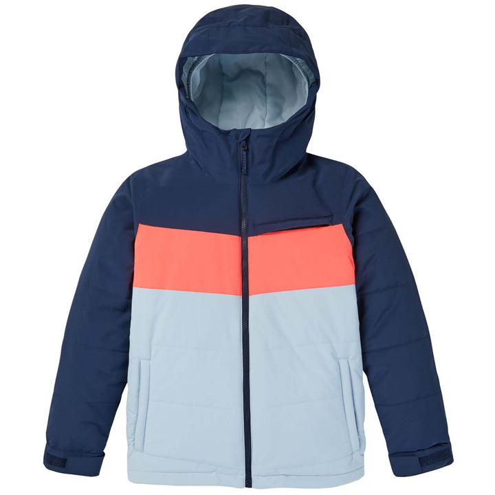 Burton Ropedrop Jacket - Boys' Dress Blue/Ballad Blue/Tetra Orange