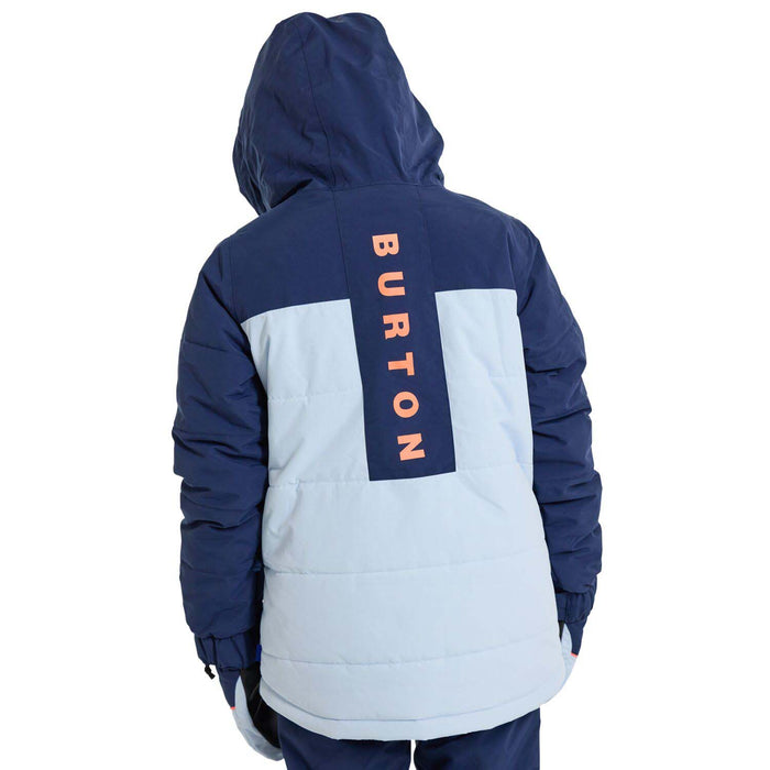 Burton Ropedrop Jacket - Boys' Dress Blue/Ballad Blue/Tetra Orange