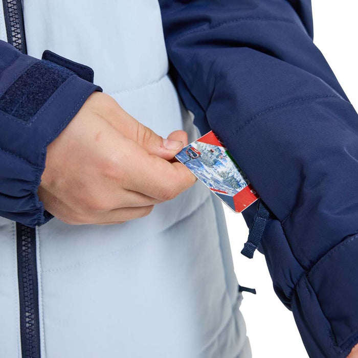 Burton Ropedrop Jacket - Boys' Dress Blue/Ballad Blue/Tetra Orange