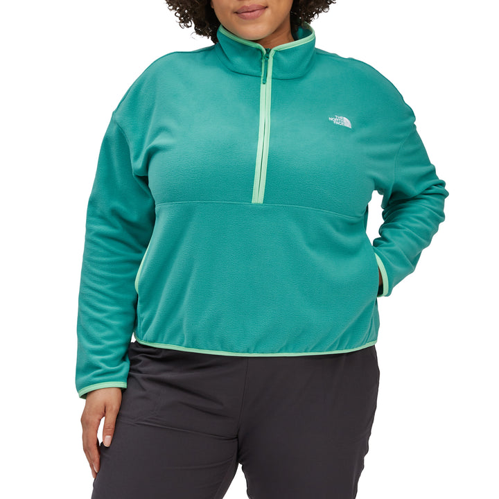The North Face TKA Glacier Crop Fleece - Women's Porcelain Green