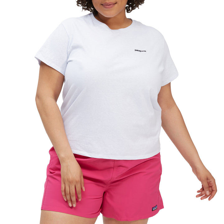 Patagonia P-6 Logo Responsibili T-Shirt - Women's White