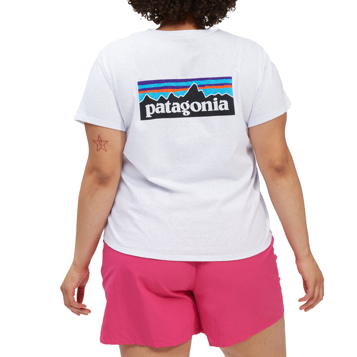 Patagonia P-6 Logo Responsibili T-Shirt - Women's White