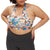 The North Face Printed Midline Bra - Women's TNF Black International Women's Collection Print