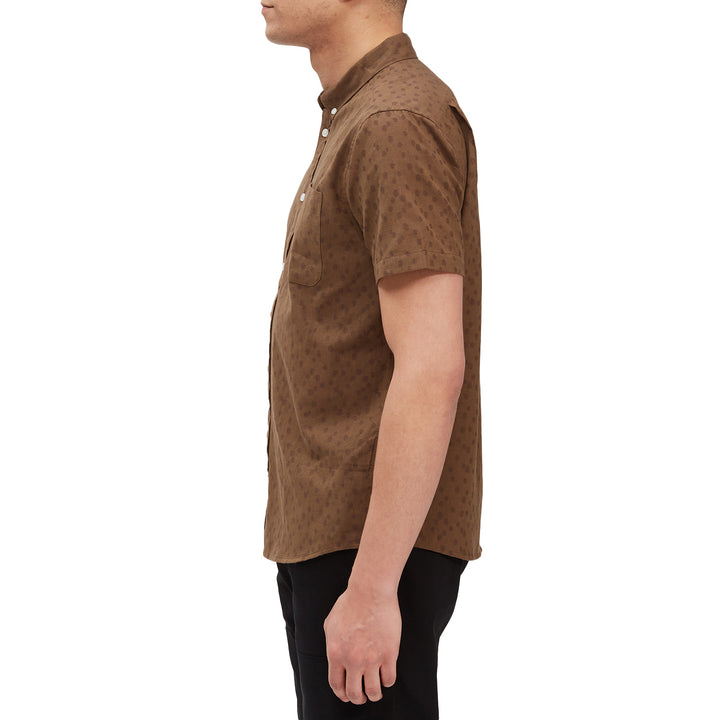 RVCA That'll Do Dobby Short-Sleeve Shirt - Men's Tobacco