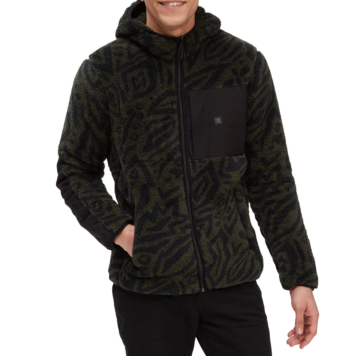Roark Highland Sidetrack Sweater - Men's Dark Military