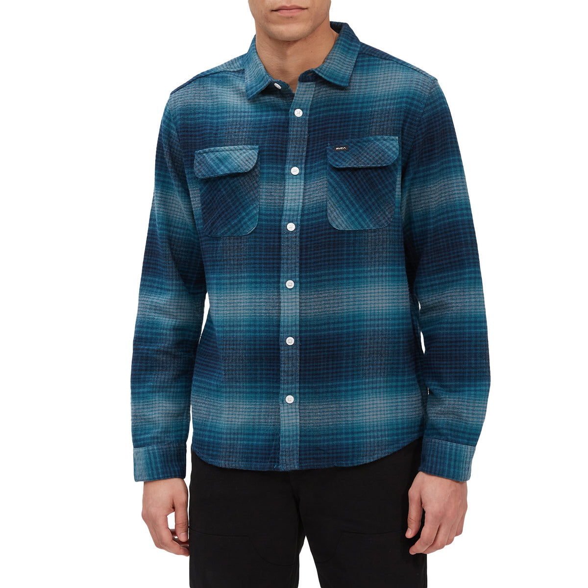 RVCA Balance Flannel - Men's Horizon Blue