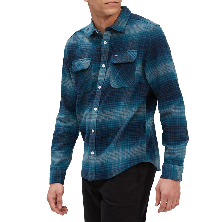 RVCA Balance Flannel - Men's Horizon Blue