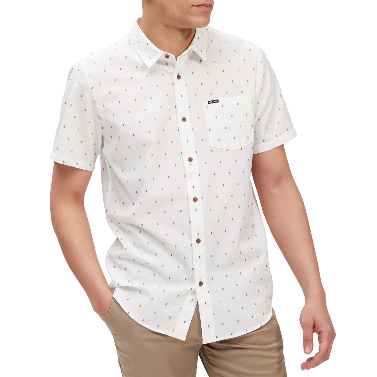 Volcom Janko Short-Sleeve Shirt - Men's Cloud