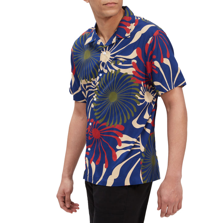 Dark Seas Prankster Short-Sleeve Shirt - Men's Navy