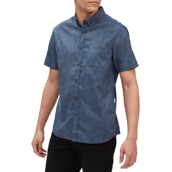 Vissla Center Line Eco Short-Sleeve Shirt - Men's Dark Denim