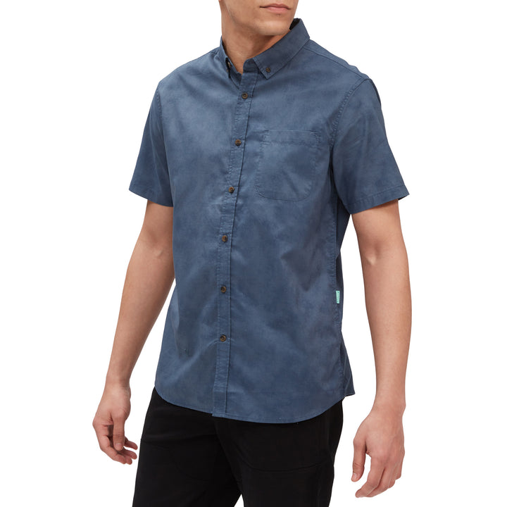 Vissla Center Line Eco Short-Sleeve Shirt - Men's Dark Denim