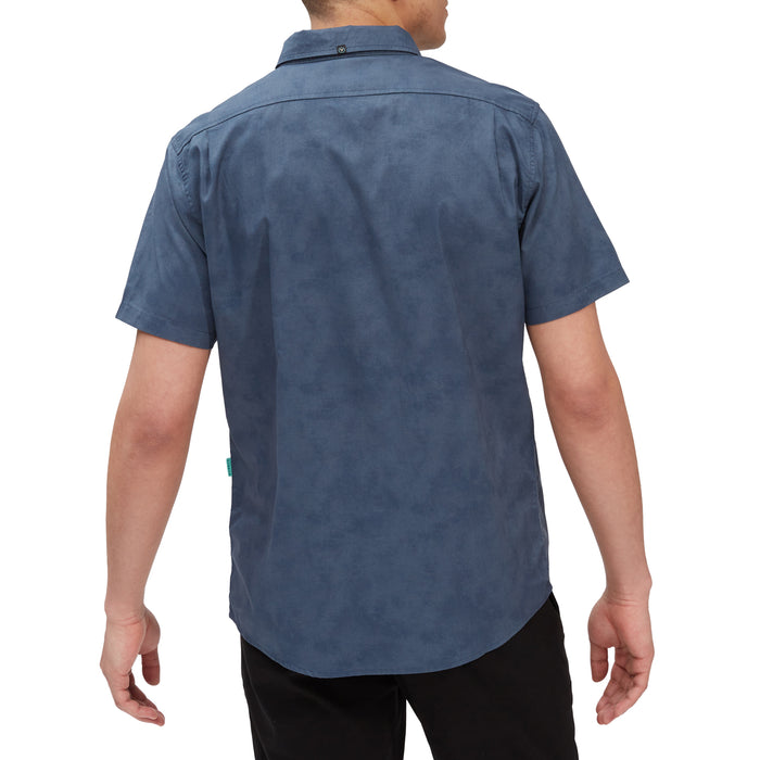 Vissla Center Line Eco Short-Sleeve Shirt - Men's Dark Denim
