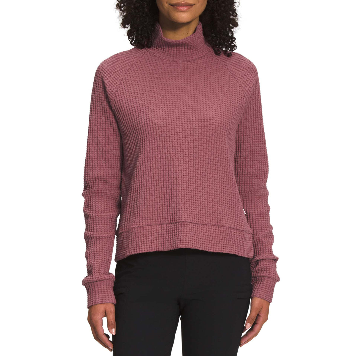 The North Face Long Sleeve Mock Neck Chabot Top - Women's Wild Ginger
