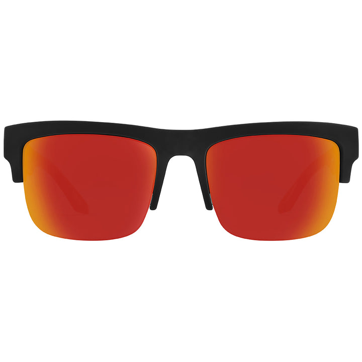 Spy Discord 5050 Sunglasses Soft Matte Black Translucent Orange/Happy Gray Green