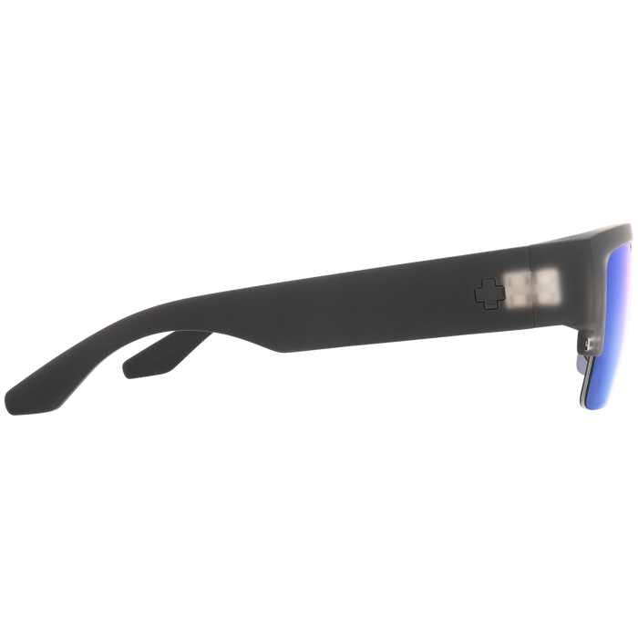 Spy Cyrus 5050 Sunglasses Matte Black Ice/Happy Gray Green w/Dark Blue