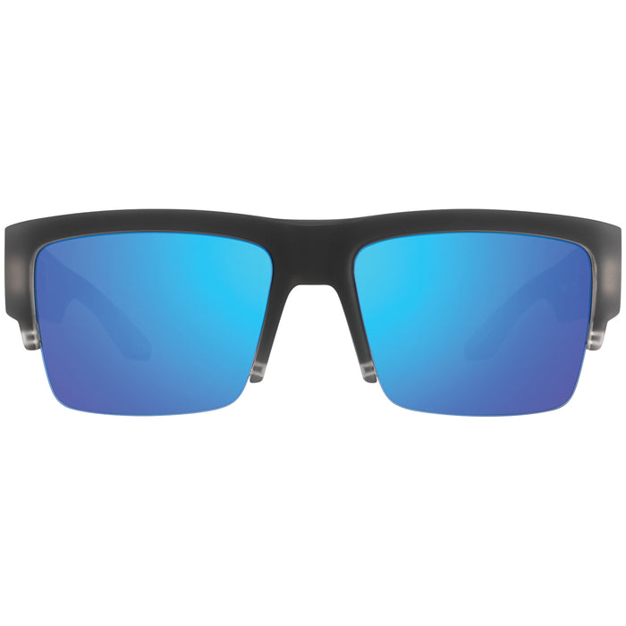 Spy Cyrus 5050 Sunglasses Matte Black Ice/Happy Gray Green w/Dark Blue