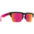 Spy Helm 5050 Sunglasses Soft Matte Black Translucent Pink/Happy Gray Green