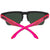 Spy Helm 5050 Sunglasses Soft Matte Black Translucent Pink/Happy Gray Green