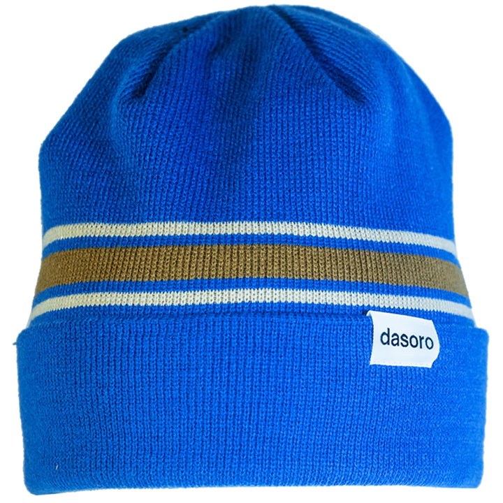 Dasoro Striped Beanie Blue/Tan