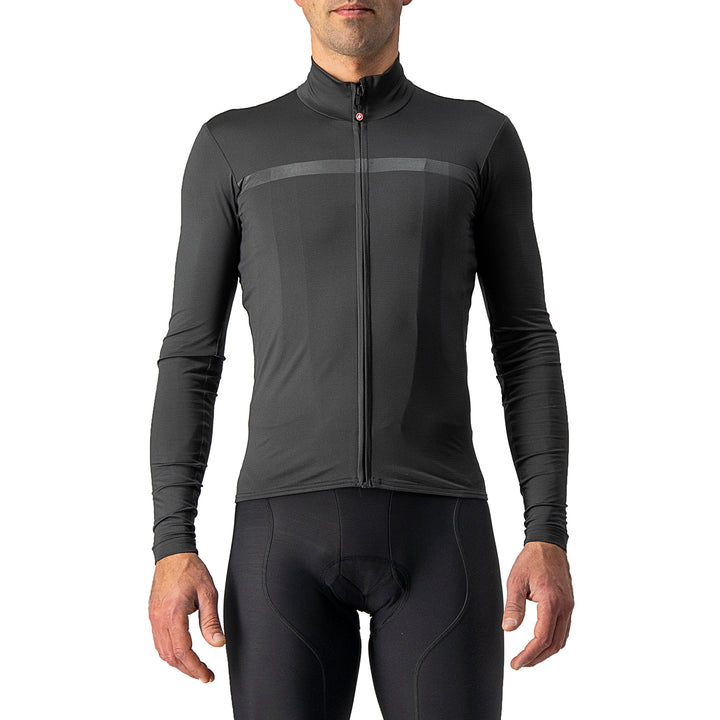 Castelli Pro Thermal Mid LS Jersey Dark Gray