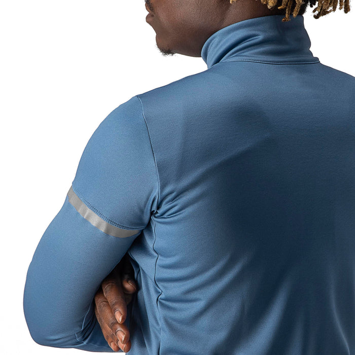 Castelli Fondo 2 Full Zip Jersey Steel Blue/Blue Reflex
