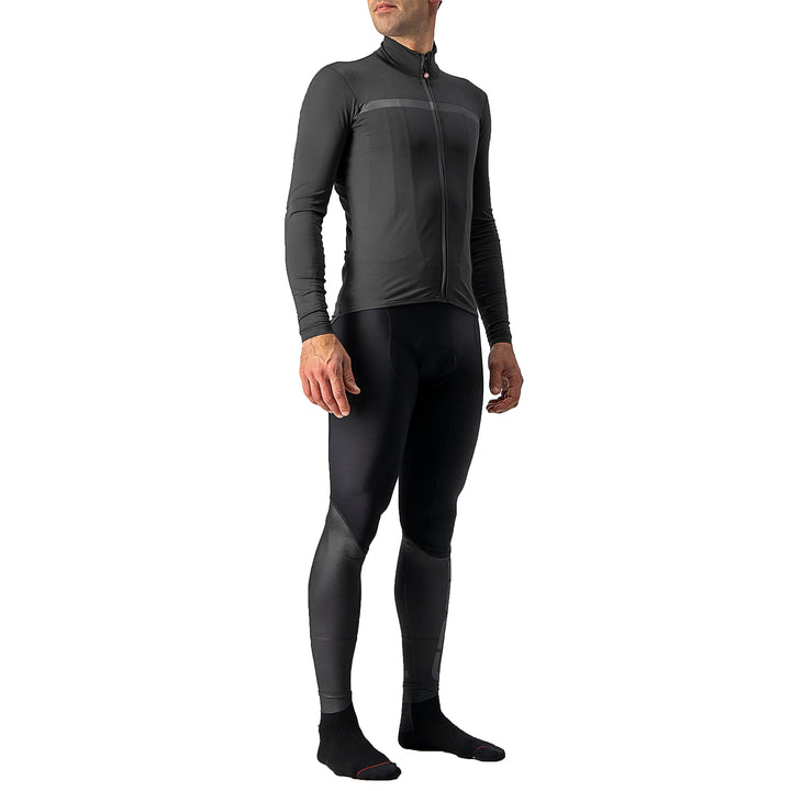 Castelli Pro Thermal Mid LS Jersey Dark Gray
