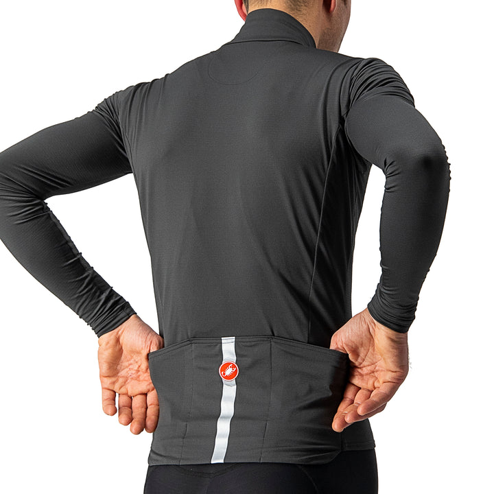 Castelli Pro Thermal Mid LS Jersey Dark Gray