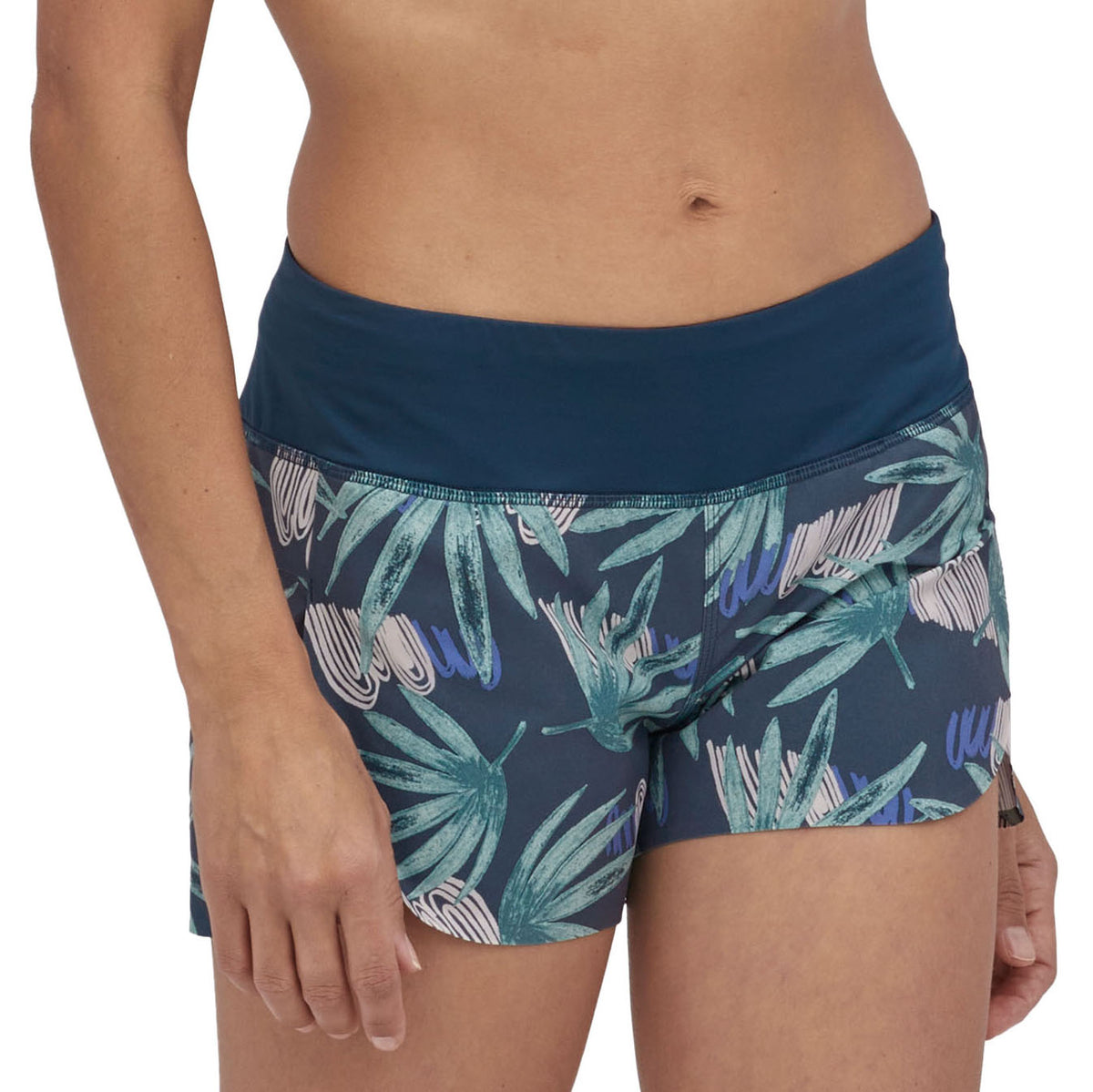 Patagonia Stretch Hydropeak Surf Shorts - Women's Tropical Ecuador/Tidepool Blue