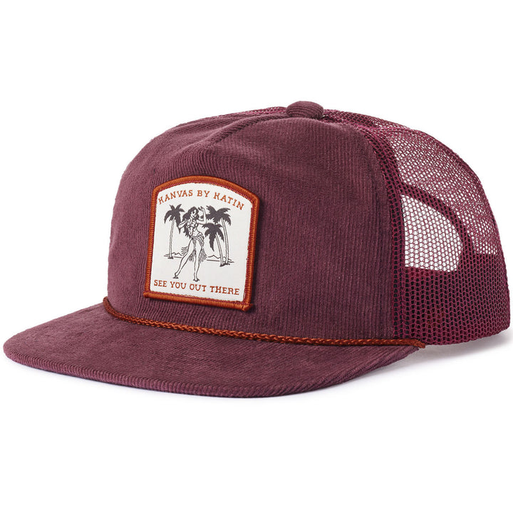 Katin Aloha Snapback Hat Kelp Red