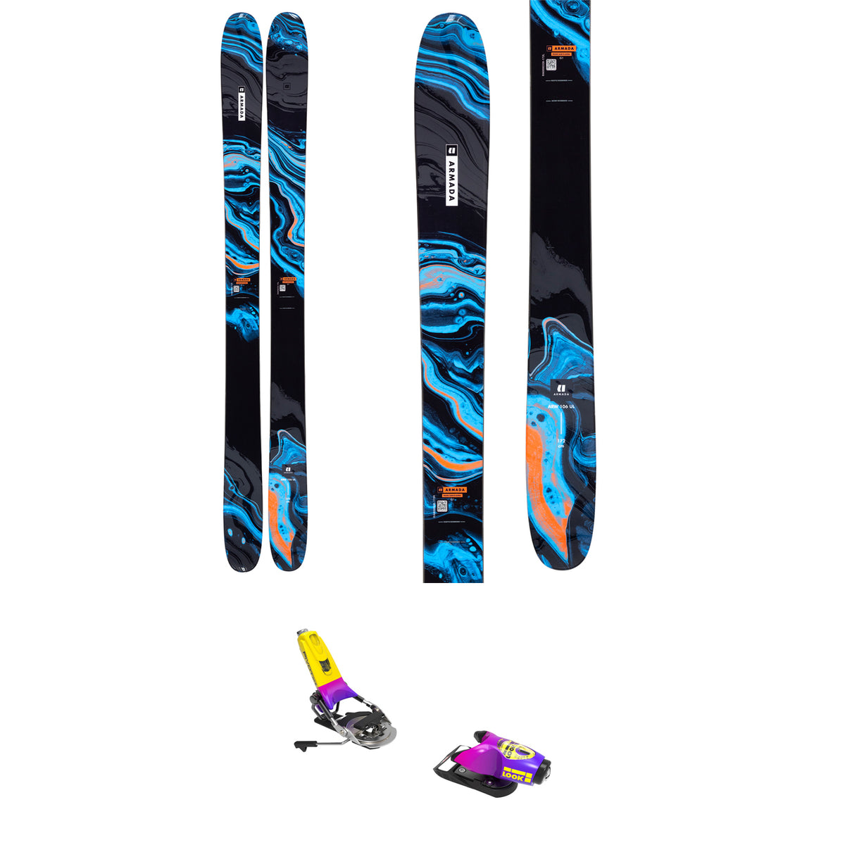 Armada ARW 106 UL Skis + Look Pivot 15 GW Ski Bindings 2022 Forza