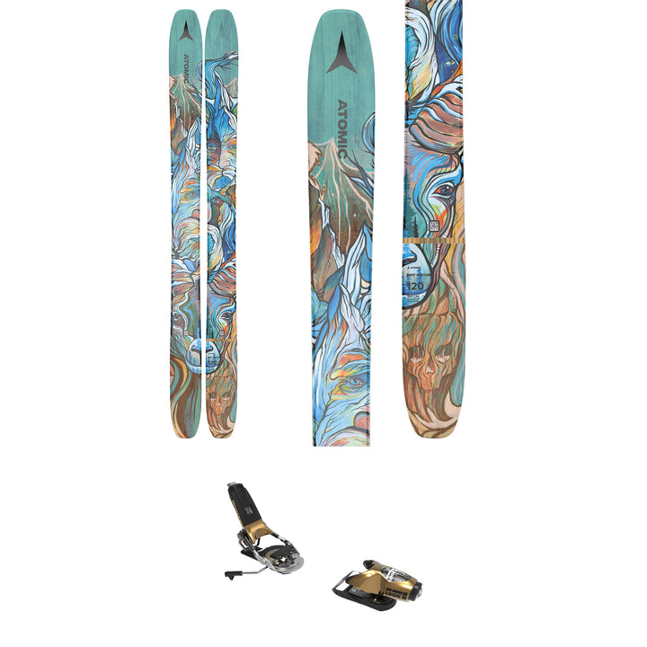 Atomic Bent Chetler 120 Skis + Look Pivot 15 GW Ski Bindings 2022