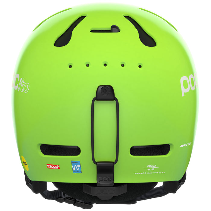 POC POCito Auric Cut MIPS Helmet - Kids' Fluorescent Yellow/Green